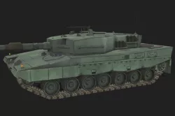 Tank Leopard 2 Low-poly 3D model