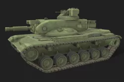 Tank M60a2 Low-poly 3D model