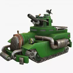 Tank Sigmund Freud Low-poly 3D model