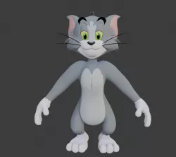 Tom Cat Full Rigged 3D model