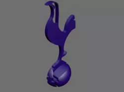 TOTENHAM HOTSPUR  FC BADGE LOGO 3D model