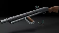 Trench-Gun Style Mossberg 500 3D model