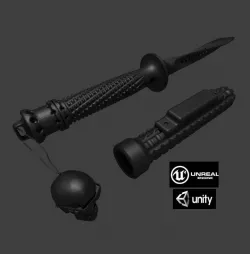 Tri-Edge JAGDKOMMANDO Dagger 3D model