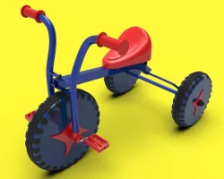 Triciclo estandar 3D model