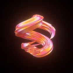 Twisted Abstract Object 3D model