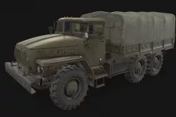 Ural 4320 Low-poly 3D model