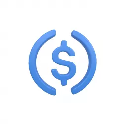 USD Coin v1 001 Low-poly 3D model