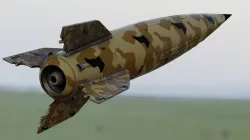 V2 Rocket missile 3D model