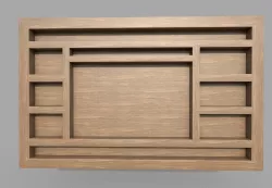 Wall tv unit Low-poly 3D model