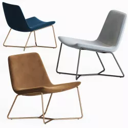 Westelm Slope Lounge Chair 3D model