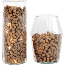 Wine corks in a vase decor 3D model