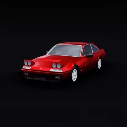 1985 Ferrari 412 Low-poly 3D model