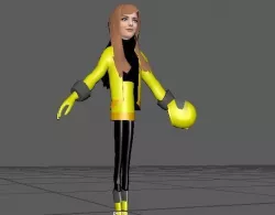 3D Cute Girl Character Model Gia gaming 3D model
