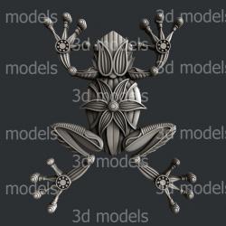 3d STL models for CNC router frog 3D model