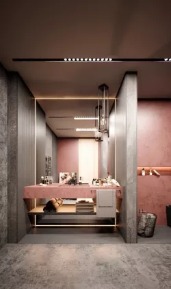 5SRW Method Modern Bathroom - Vray Render 3D model
