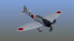 Aichi D3A Val Dive Bomber Low-poly 3D model