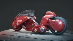 Akira Motorcycle Low-poly 3D model