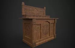Altar Low-poly 3D model