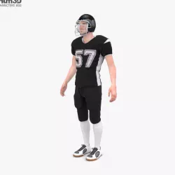 American Football Player 3D model