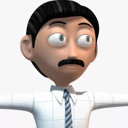 Anchor man 3d Model Non Rigged 3D model