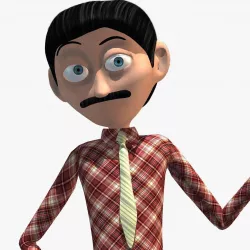 Anchor man 3d Model - Rigged 3D model