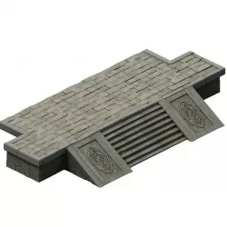 Ancient building accessories - front steps 3D model