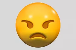 Angry Face 3D model