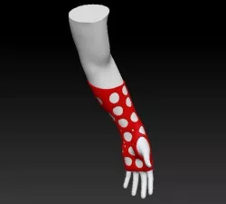 Arm splint - includes arm - Ferula 3D model