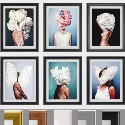 Art Frams 12- 6 Art Flower Head Woman 3D model