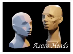 Asaro Heads Pack - Planes of the head 3D model