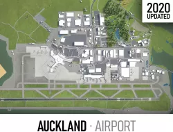 Auckland Airport Low-poly 3D model