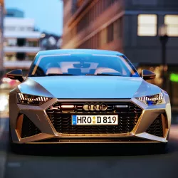 Audi RS7 Sportback 2020  With HQ Interior 3D model