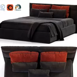 Bed Black 3D model