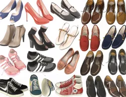 Big set of shoes 3D model