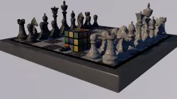Board games 3D model