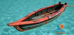 Boat 3d  Low-poly 3D model