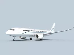 Bombardier CS100 Corporate 3 3D model