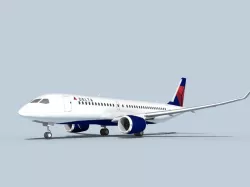 Bombardier CS100 Delta 3D model