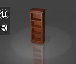 Book Case Low-poly 3D model