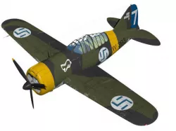 Brewster F2A Buffalo B239 3D model