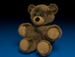 Brown Doll Bear 3D model