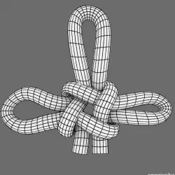 buddha knot Low-poly 3D model