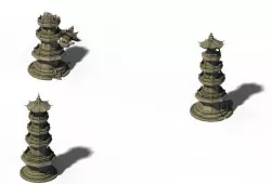 Building - Broken Stone Stones 01 3D model