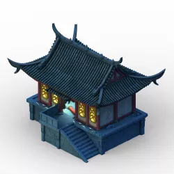 Building ghost house - haunted house 01 3D model