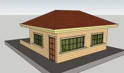 Bungalow House 3D model