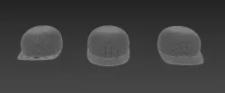 Caps Models with straight visors 3D model