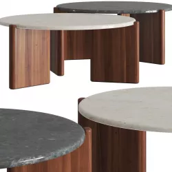 CB2 Exclusive Santoro Quartz Coffee Tables 3D model