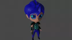 Character  Blue armor 3D model