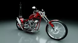 Chopper Motorcycle 3D model