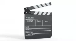 Clapperboard Low-poly 3D model